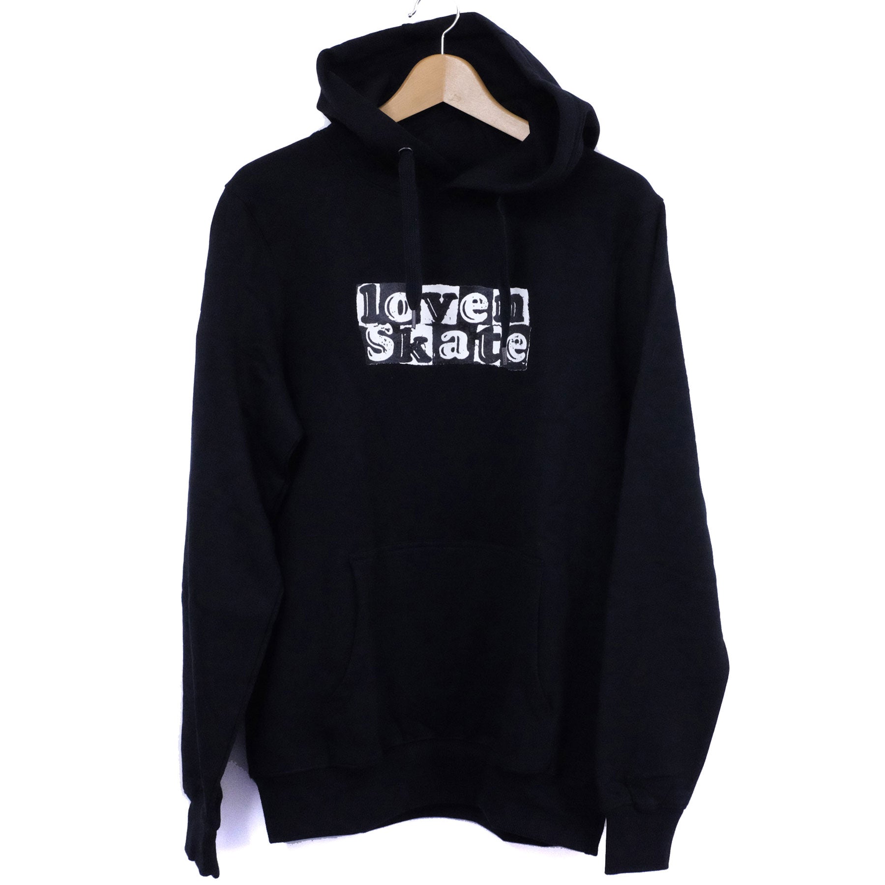 'TEAR LOGO' -  Organic Cotton Hoodie (Black/Black) image 1