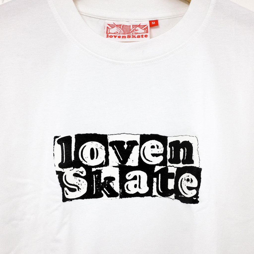 'TEAR LOGO' -  Organic Cotton T-shirt (White/Black) image 2