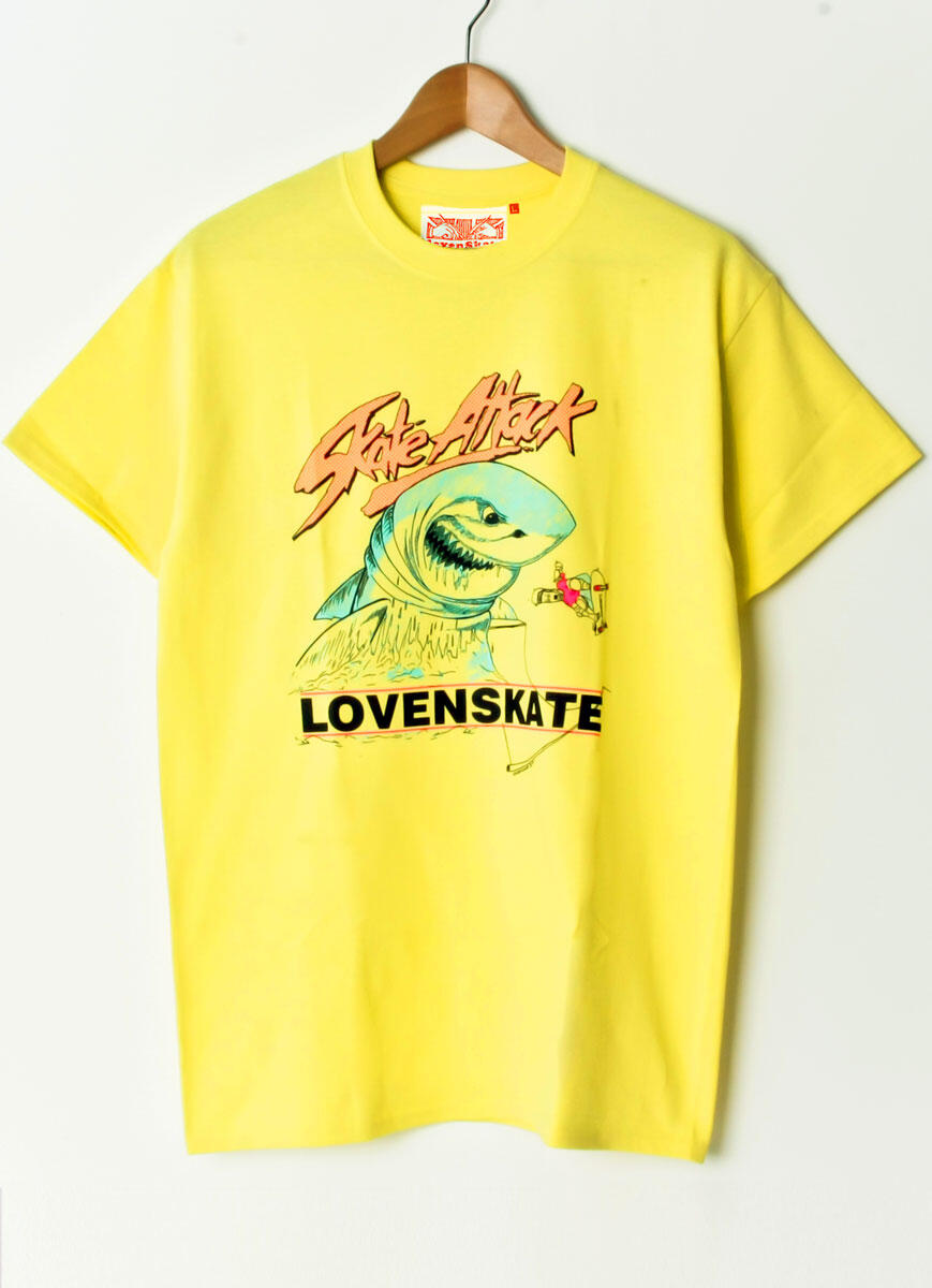 'SKATE ATTACK' - Yellow T-shirt image 1