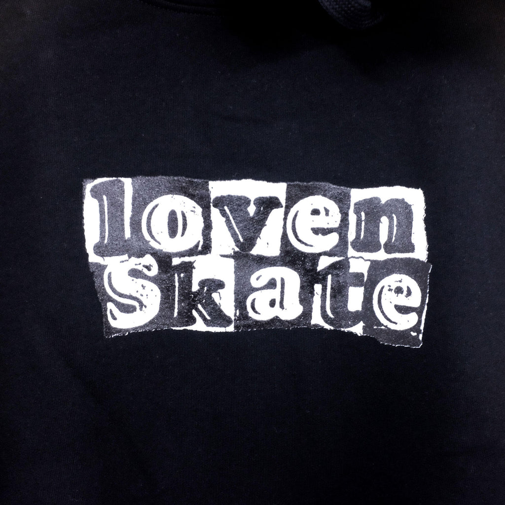 'TEAR LOGO' -  Organic Cotton Hoodie (Black/Black) image 2
