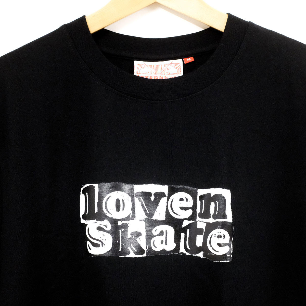 'TEAR LOGO' -  Organic Cotton T-shirt (Black/Black) image 2