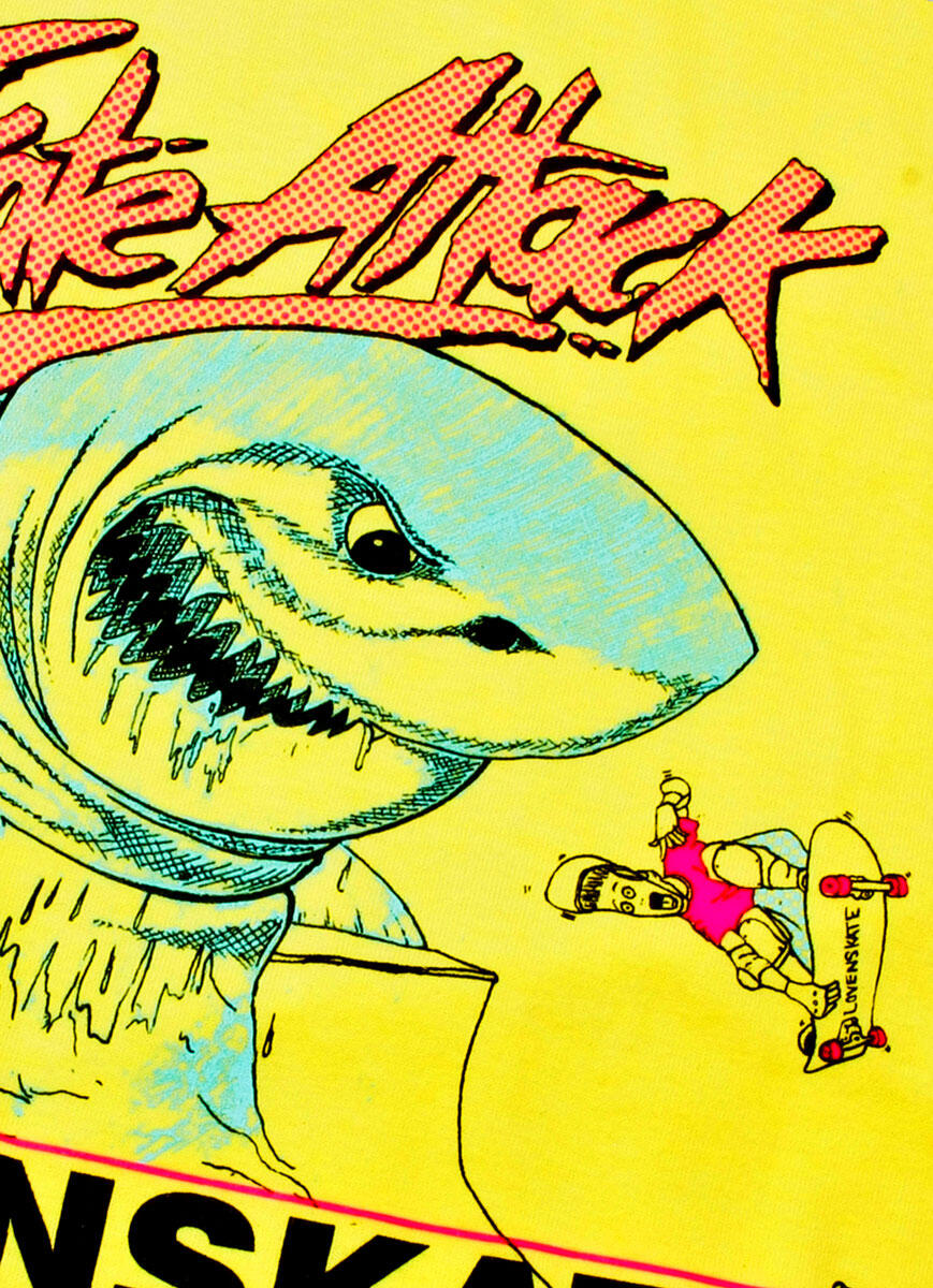 'SKATE ATTACK' - Yellow T-shirt image 2