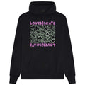 'SCRIBBLE HEART' -  Organic Cotton Hoodie (Black) image 0