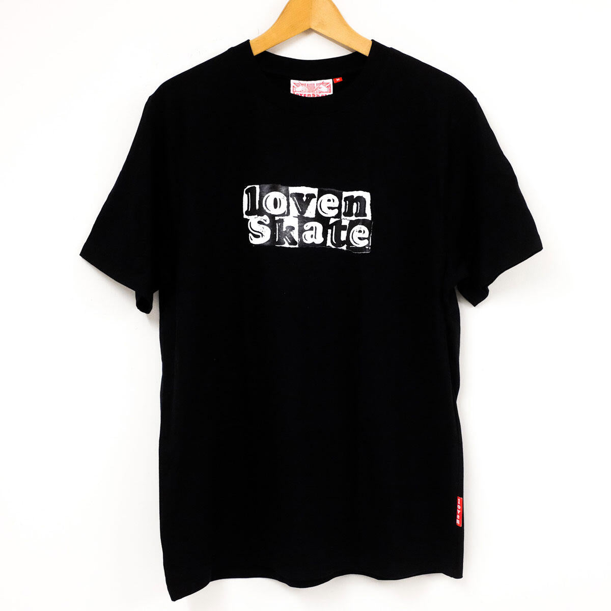 'TEAR LOGO' -  Organic Cotton T-shirt (Black/Black) image 0