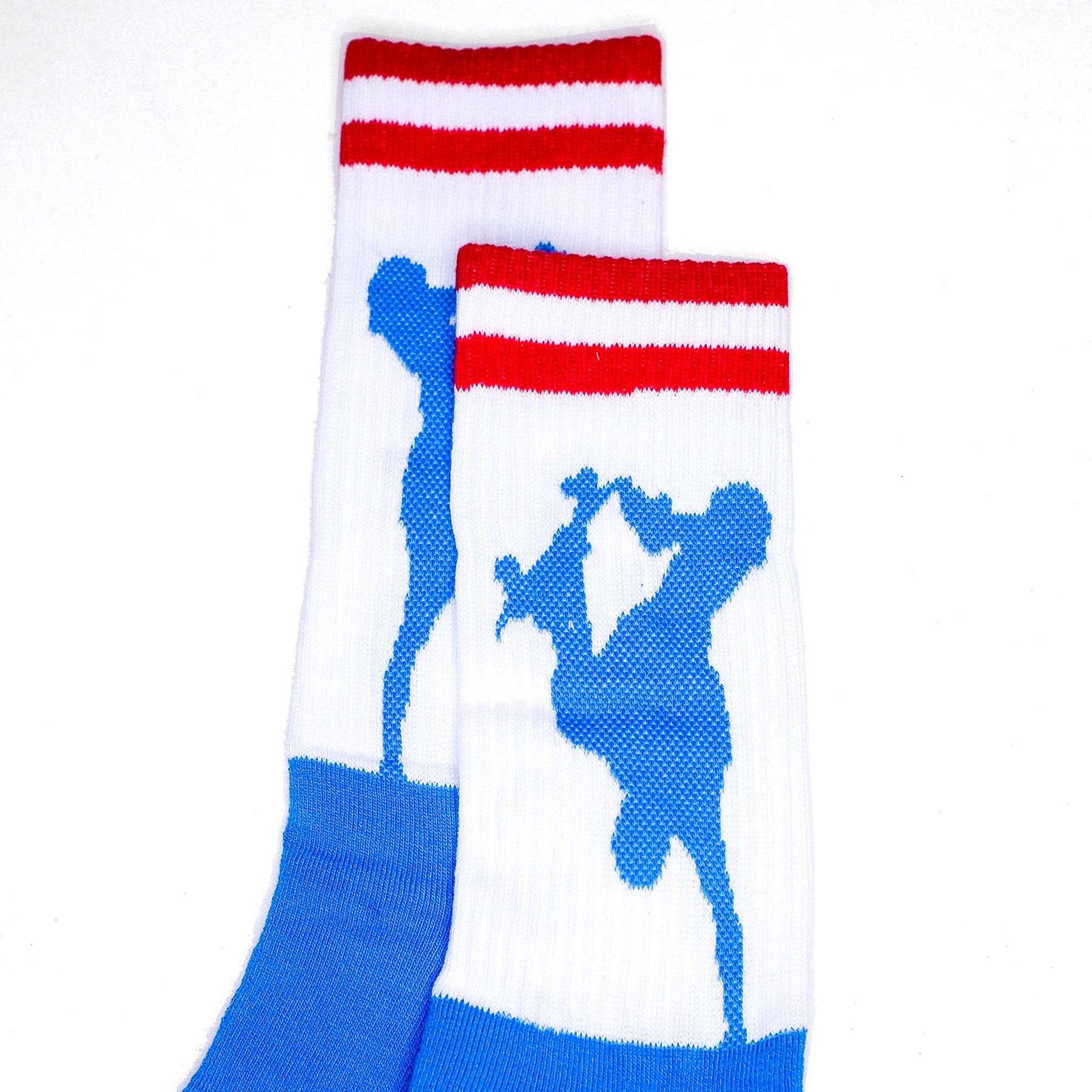 'DRINK TEA, GET RAD!' SOCKS - Blue, Red & White