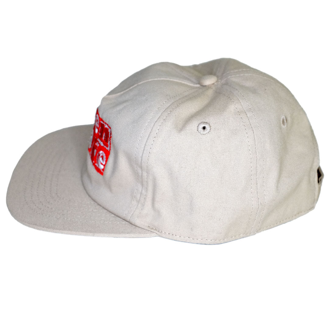 'LOVENSKATE LOGO' - Red & white. Fabric strap