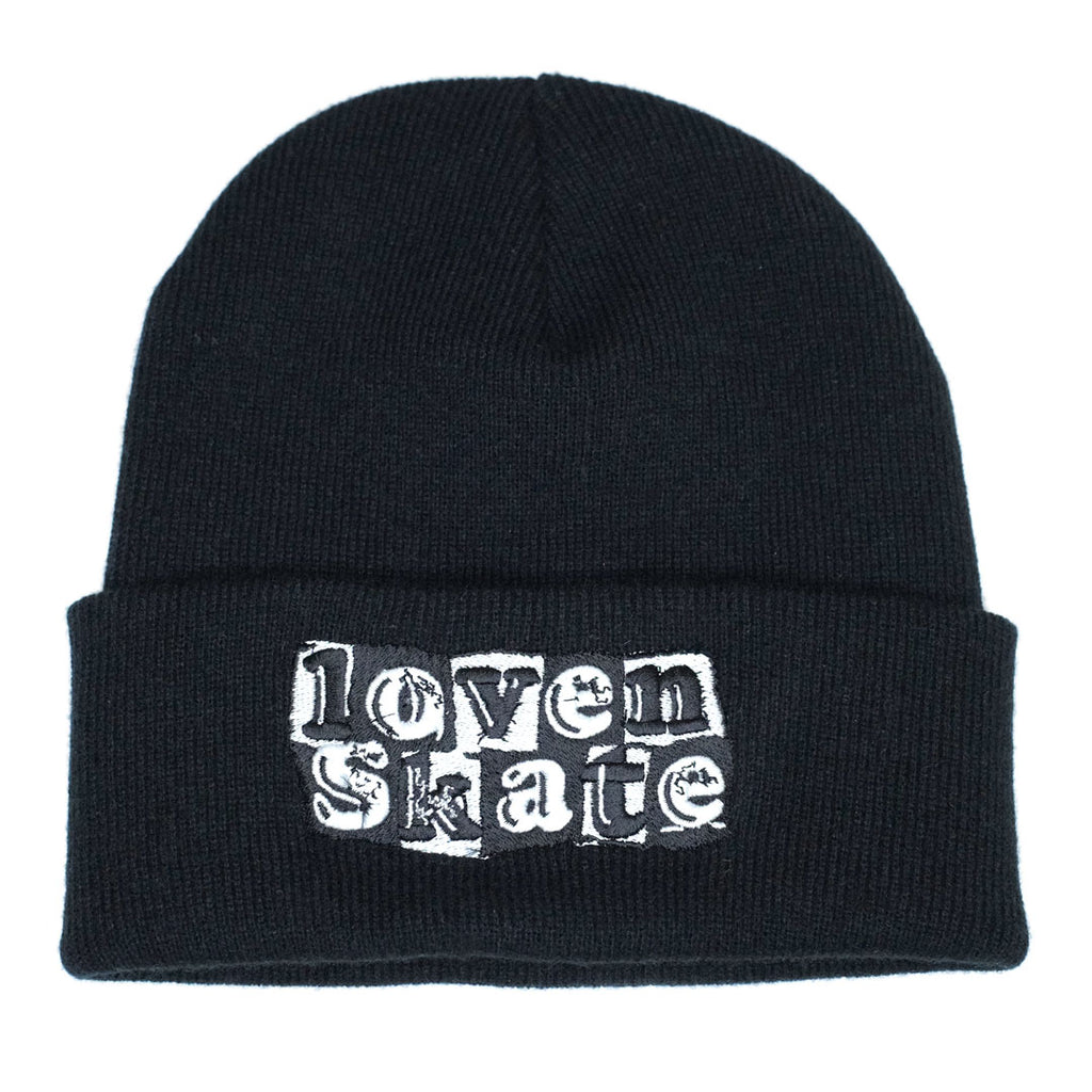 'LOVENSKATE LOGO' - Black & White Beanie