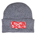 'LOVENSKATE LOGO' in Red & White - Beanie