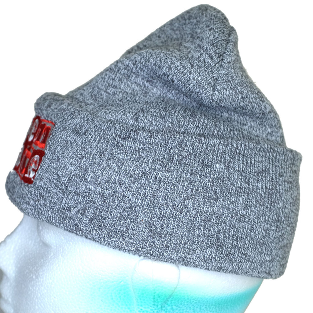 'LOVENSKATE LOGO' in Red & White - Beanie