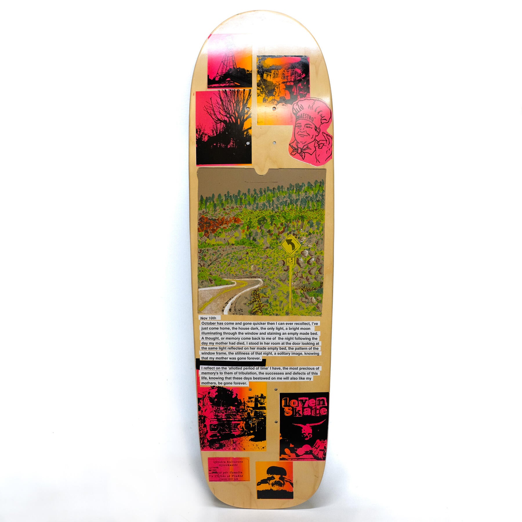 "OCTOBER HAS COME AND GONE..." - by Craig 'Questions' Scott. 9" Pool Shape image 3