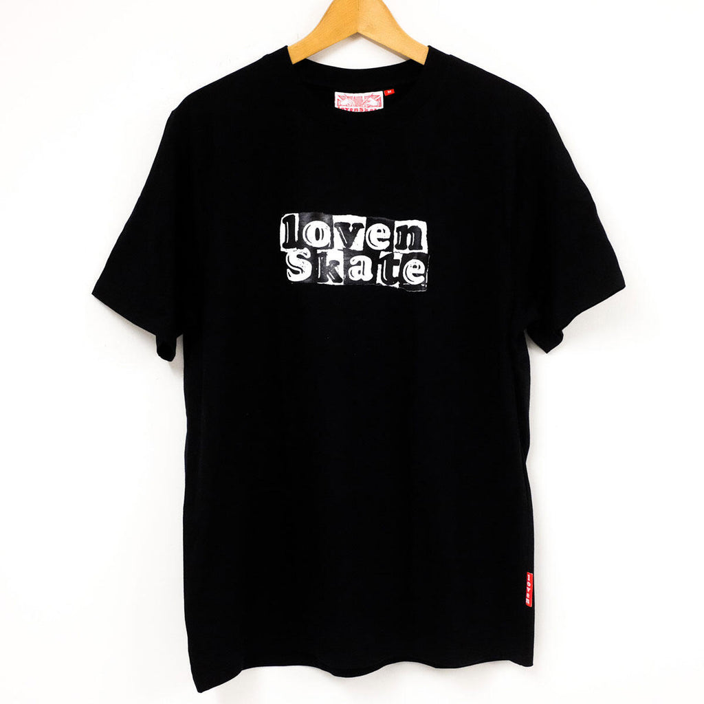 'TEAR LOGO' -  Organic Cotton T-shirt (Black/Black) image 1