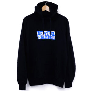 'TEAR LOGO' -  Organic Cotton Hoodie (Blue/Black) - Image 2