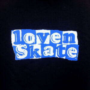 'TEAR LOGO' -  Organic Cotton Hoodie (Blue/Black) - Image 3