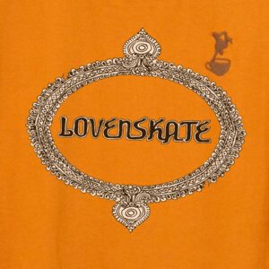 'RIDER' by Sol Dhariwal-Bisset - Organic T-shirt (Burnt Orange) - Image 3