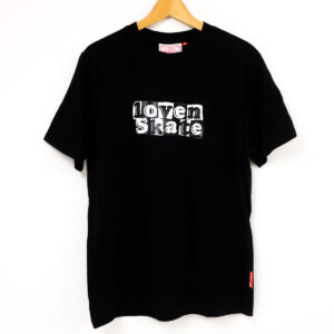 'TEAR LOGO' -  Organic Cotton T-shirt (Black/Black) - Image 2