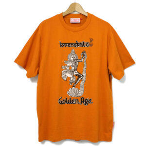 "GOLDEN AGE X LOVENSKATE" - by Sol Dhariwal-Bisset - Organic T-shirt (Burnt Orange)